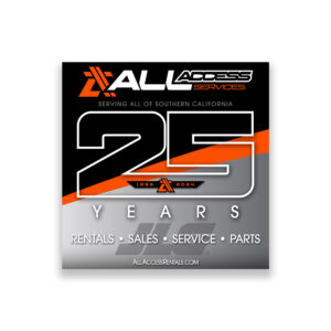 5'x5' AA 25 Years - JLG Banner