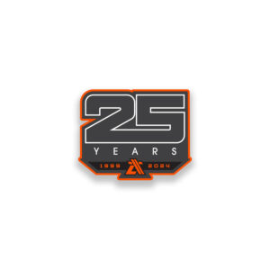 3.5" x 2.8" 25 Years