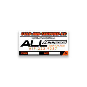 SERVICED 7x3.5″ DECAL