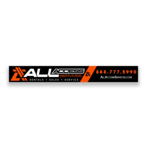 All Access rectangle decal