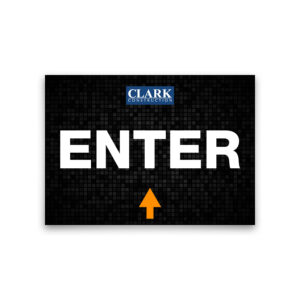 ENTER Sign - STRAIGHT