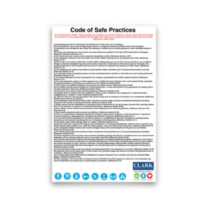 CODE of SAFE PRACTICES Sign