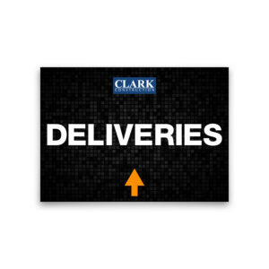 DELIVERIES Sign - STRAIGHT