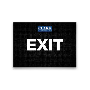 CLARK EXIT SIGN