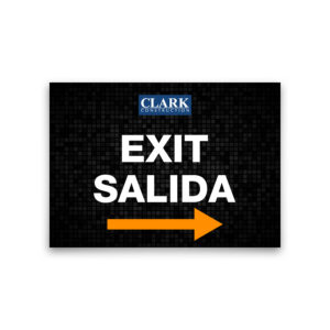 EXIT Sign Bilingual - RIGHT