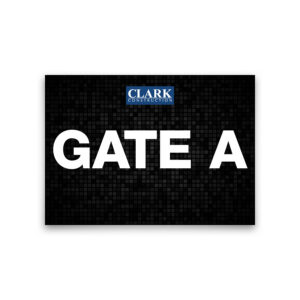 GATE A Sign