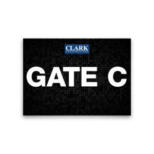 GATE C Sign